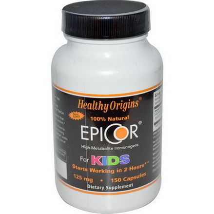 Healthy Origins, EpiCor for Kids, 125mg, 150 Capsules