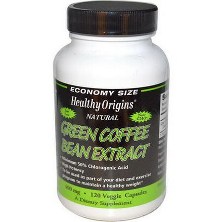 Healthy Origins, Green Coffee Bean Extract, 400mg, 120 Veggie Caps