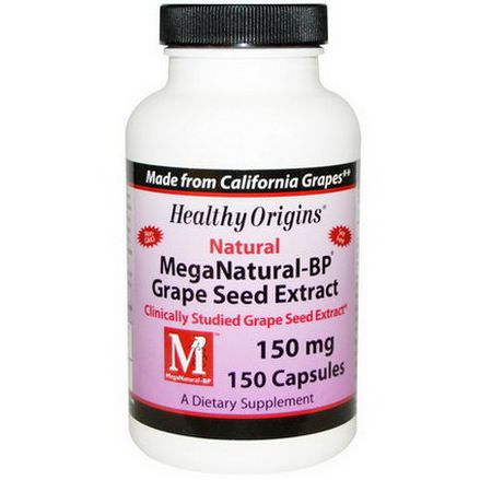 Healthy Origins, MegaNatural-BP Grape Seed Extract, 150mg, 150 Capsules