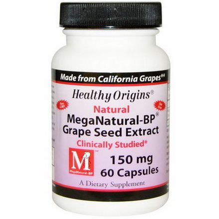 Healthy Origins, MegaNatural-BP Grape Seed Extract, 150mg, 60 Capsules