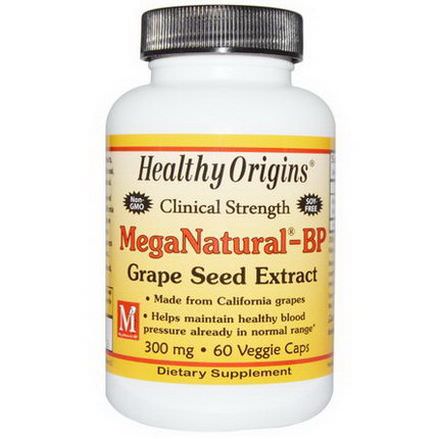 Healthy Origins, MegaNatural-BP Grape Seed Extract, 300mg, 60 Veggie Caps