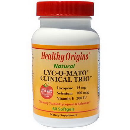 Healthy Origins, Natural, Lyc-O-Mato Clinical Trio, 60 Softgel