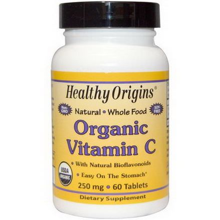Healthy Origins, Organic Vitamin C, 250mg, 60 Tablets