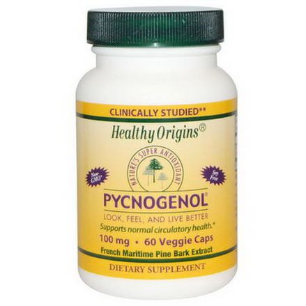 Healthy Origins, Pycnogenol, 100mg, 60 Veggie Caps