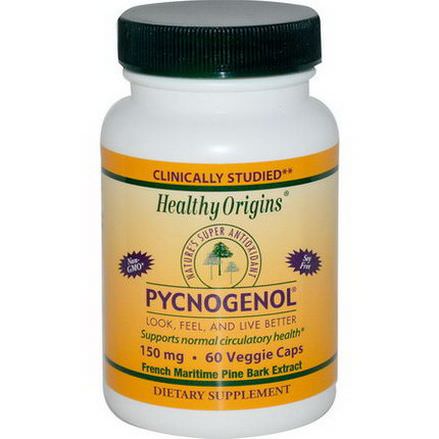 Healthy Origins, Pycnogenol, 150mg, 60 Veggie Caps
