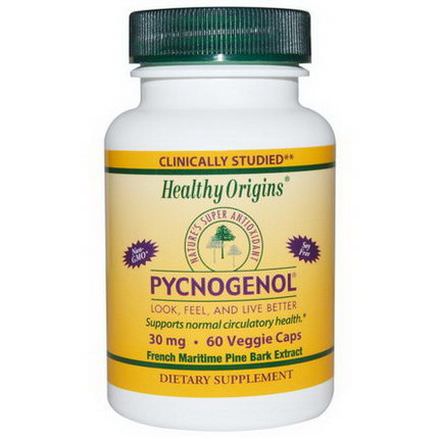 Healthy Origins, Pycnogenol, 30mg, 60 Veggie Caps