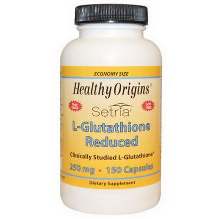 Healthy Origins, Setria, L-Glutathione Reduced, 250mg, 150 Capsules