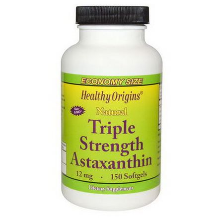 Healthy Origins, Triple Strength Astaxanthin, 12mg, 150 Softgels