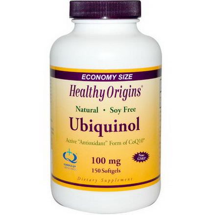 Healthy Origins, Ubiquinol, 100mg, 150 Softgels