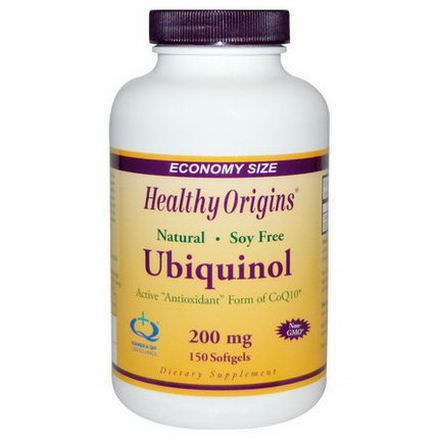 Healthy Origins, Ubiquinol, 200mg, 150 Softgels