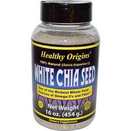 Healthy Origins, White Chia Seed 454g