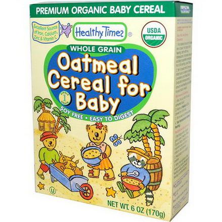 Healthy Times, Oatmeal Cereal for Baby, Whole Grain 170g