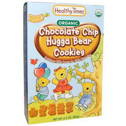 Healthy Times, Organic, Chocolate Chip Hugga Bear Cookies 182g