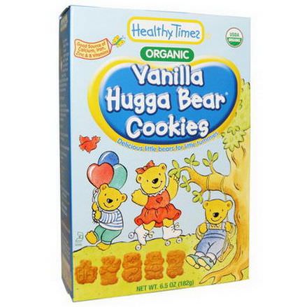 Healthy Times, Organic, Hugga Bear Cookies, Vanilla 182g