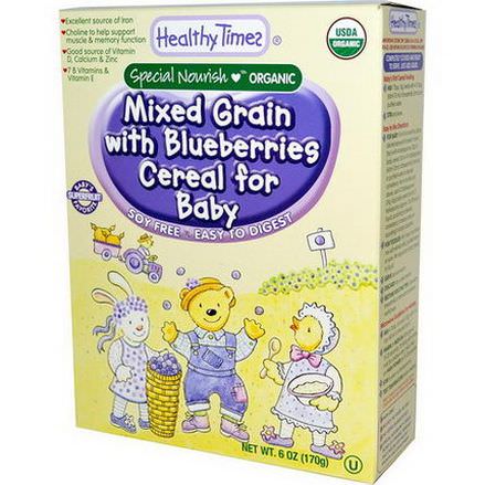 Healthy Times, Organic Mixed Grain with Blueberries Cereal for Baby 170g