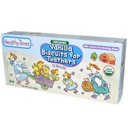 Healthy Times, Organic, Vanilla Biscuits for Teethers, 12 Biscuits 168g