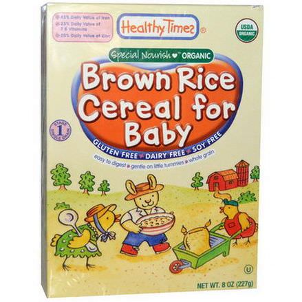 Healthy Times, Special Nourish, Organic Brown Rice Cereal for Baby 227g