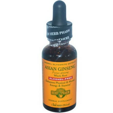 Herb Pharm, Asian Ginseng, Alcohol-Free 29.6ml