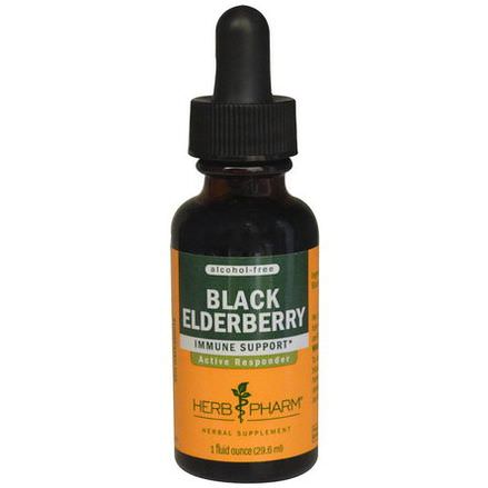 Herb Pharm, Black Elderberry, Alcohol-Free 29.6ml