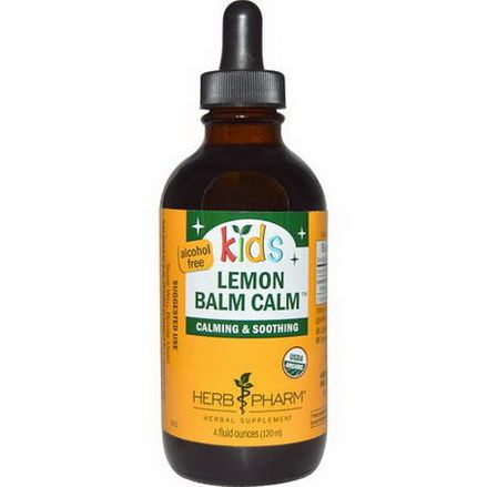 Herb Pharm, Organic Kids Lemon Balm Calm, Alcohol Free 120ml