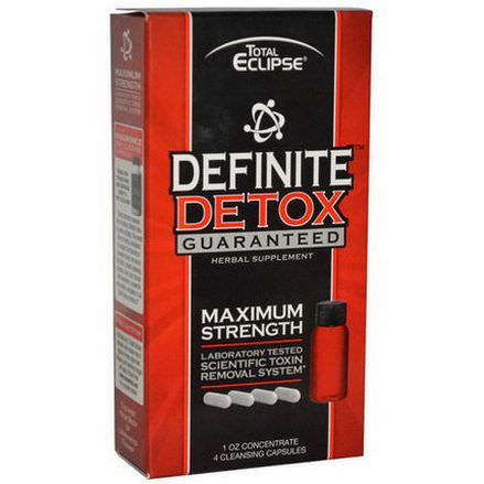Herbal Clean, Definite Detox Guaranteed, 1 oz Concentrate, 4 Cleansing Capsules