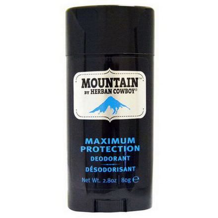 Herban Cowboy, Maximum Protection Deodorant, Mountain 80g