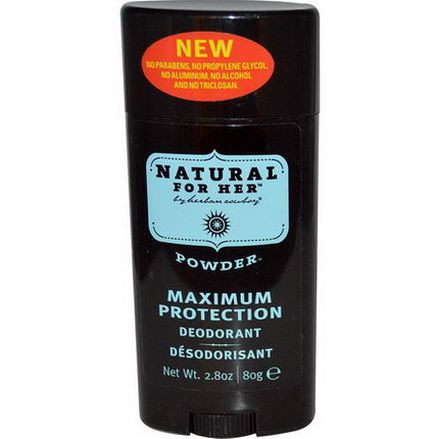Herban Cowboy, Natural for Her, Maximum Protection Deodorant, Powder 80g