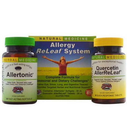 Herbs Etc. Allergy ReLeaf System, 2 Bottles, 30 Softgels/Tablets