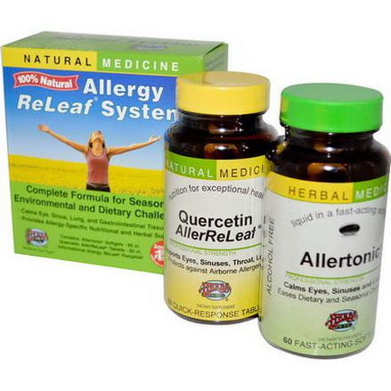 Herbs Etc. Allergy ReLeaf System, 2 Bottles, 60 Sofgels/Tablets