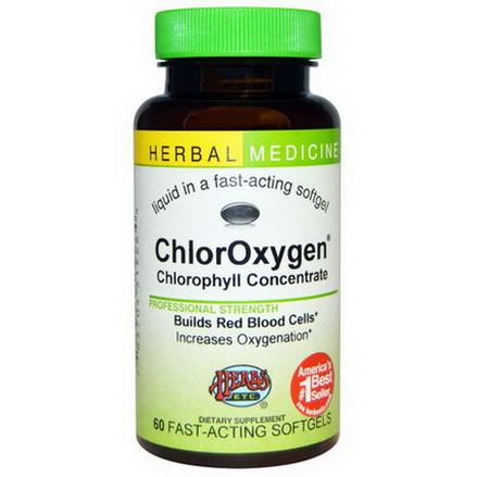 Herbs Etc. ChlorOxygen, Chlorophyll Concentrate, 60 Fast-Acting Softgels