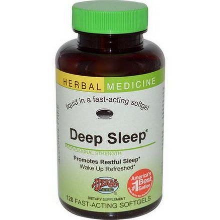 Herbs Etc. Deep Sleep, Alcohol Free, 120 Fast-Acting Softgels