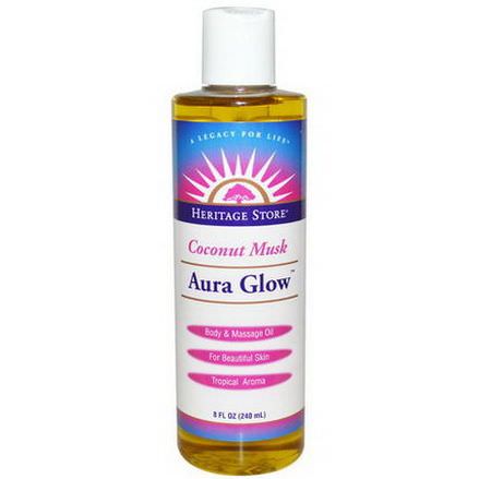 Heritage Products, Aura Glow, Coconut Musk 240ml