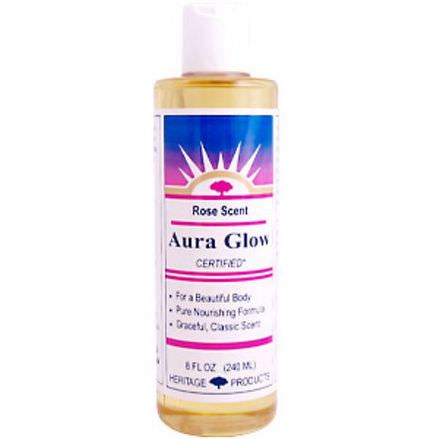 Heritage Products, Aura Glow, Rose 240ml
