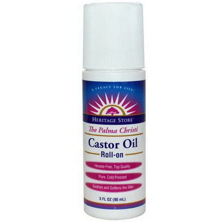 Heritage Products, Castor Oil Roll-On 90ml