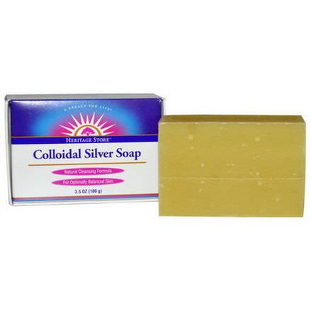 Heritage Products, Colloidal Silver Soap 100g