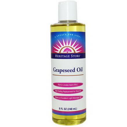 Heritage Products, Grapeseed Oil 240ml