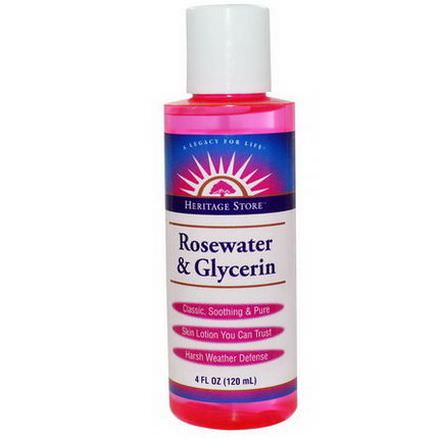 Heritage Products, Rosewater&Glycerin 120ml