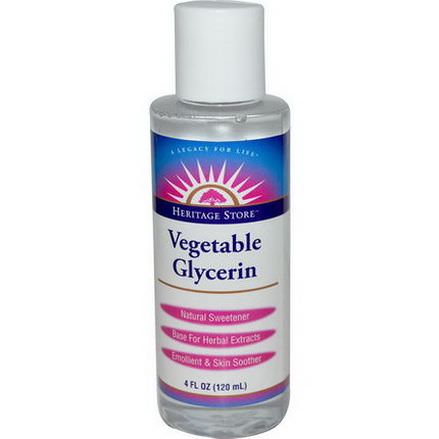 Heritage Products, Vegetable Glycerin 120ml