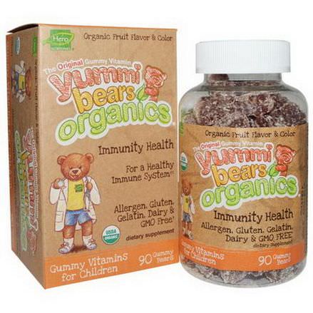 Hero Nutritional Products, Yummi Bears Organics, Immunity Health, 90 Gummy Bears