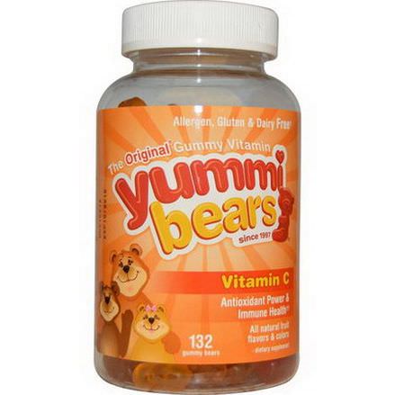 Hero Nutritional Products, Yummi Bears, Vitamin C, 132 Gummy Bears