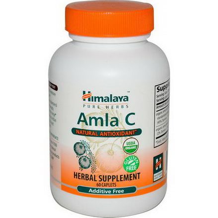 Himalaya Herbal Healthcare, Amla C, Natural Antioxidant, 60 Caplets