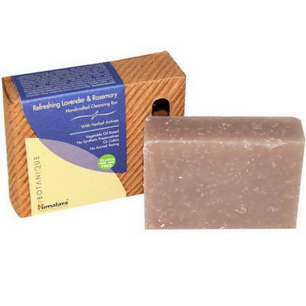 Himalaya Herbal Healthcare, Botanique, Handcrafted Cleansing Bar, Refreshing Lavender&Rosemary 125g