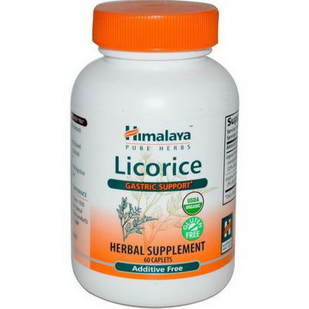 Himalaya Herbal Healthcare, Licorice, Gastric Support, 60 Caplets