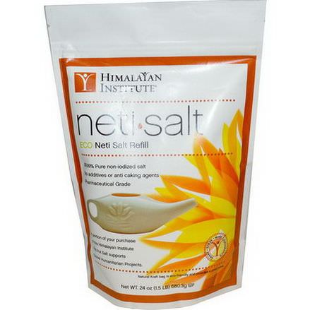 Himalayan Institute, Neti Salt, ECO Neti Salt Refill 680.3g