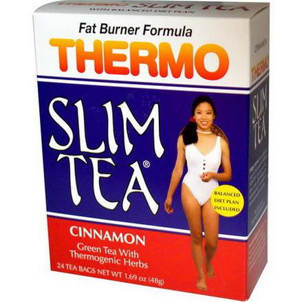 Hobe Labs, Thermo Slim Tea, Fat Burner Formula, Cinnamon, 24 Tea Bags 48g
