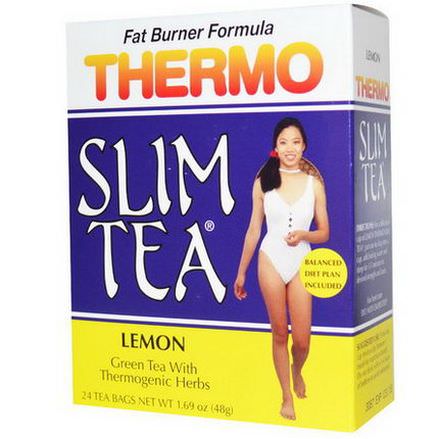 Hobe Labs, Thermo Slim Tea, Lemon, 24 Tea Bags 48g