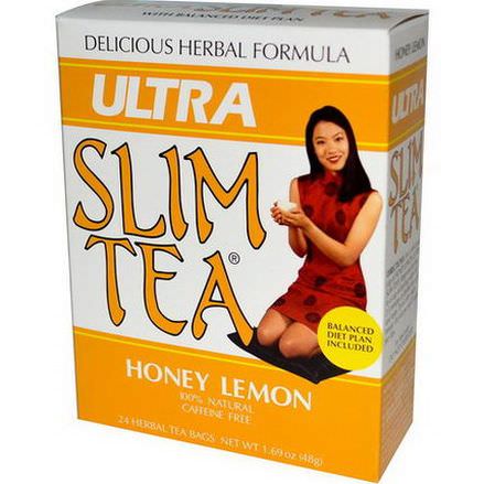 Hobe Labs, Ultra Slim Tea, Honey Lemon, 24 Herbal Tea Bags 48g