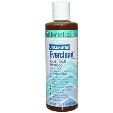 Home Health, Everclean, Antidandruff Shampoo, Unscented 236ml
