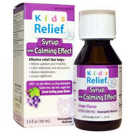 Homeolab USA, Kids Relief, Syrup with Calming Effect, Grape Flavor 100ml
