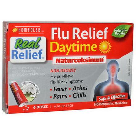 Homeolab USA, Naturcoksinum, Flu Relief, Daytime, 6 Doses, 0.04 oz Each